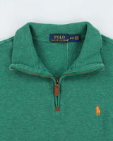 Vintage Polo Ralph Lauren Classic Quarter-Zip Sweatshirt - M