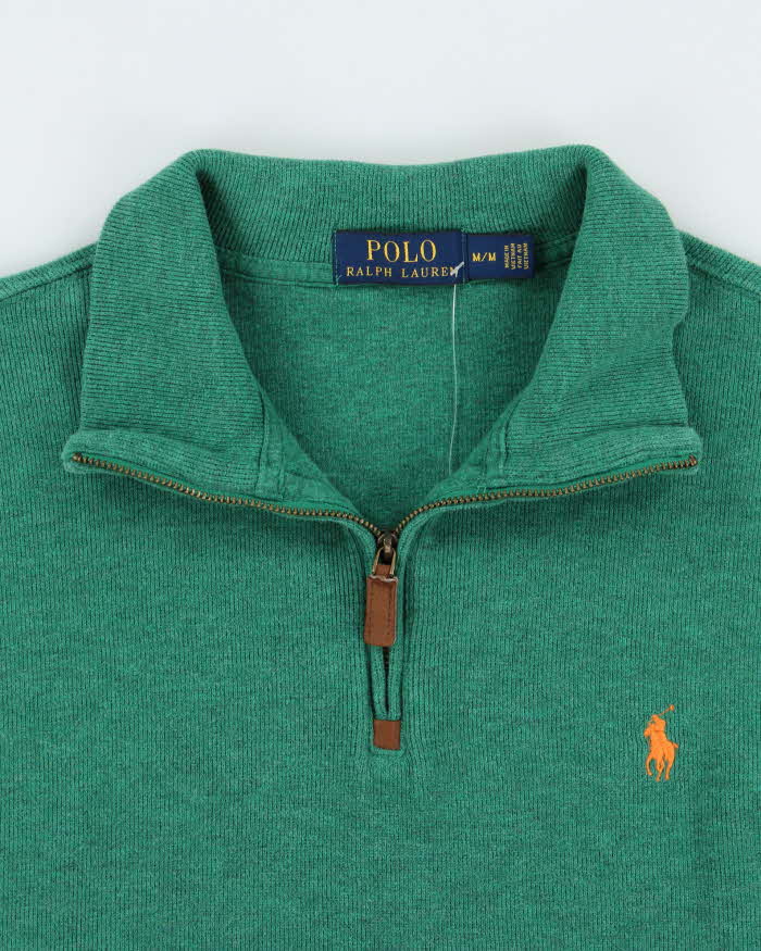 Vintage Polo Ralph Lauren Classic Quarter-Zip Sweatshirt - M
