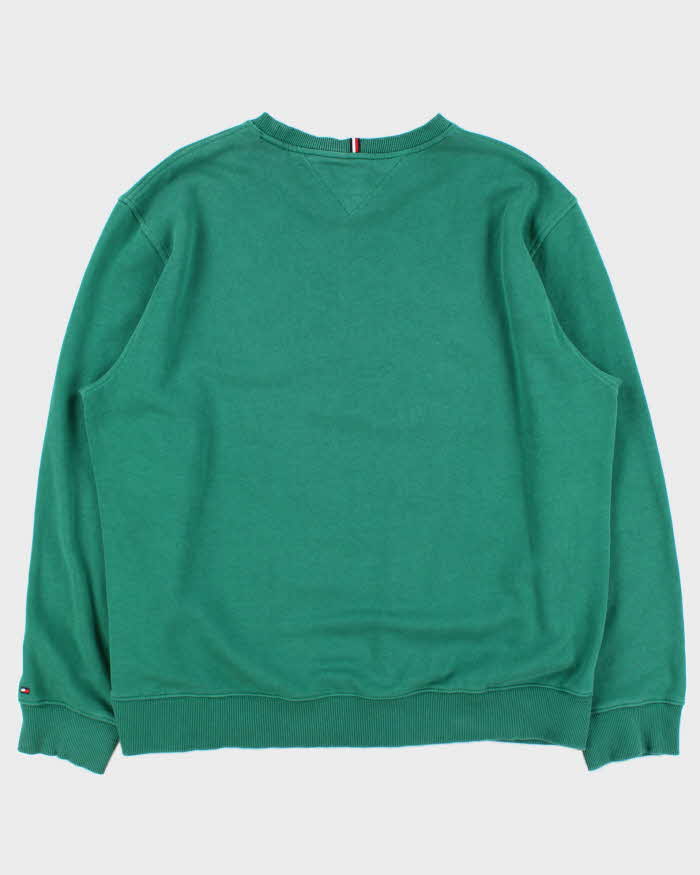 Vintage Tommy Hilfiger Embroidered Spell Out Crewneck Sweatshirt - XXL