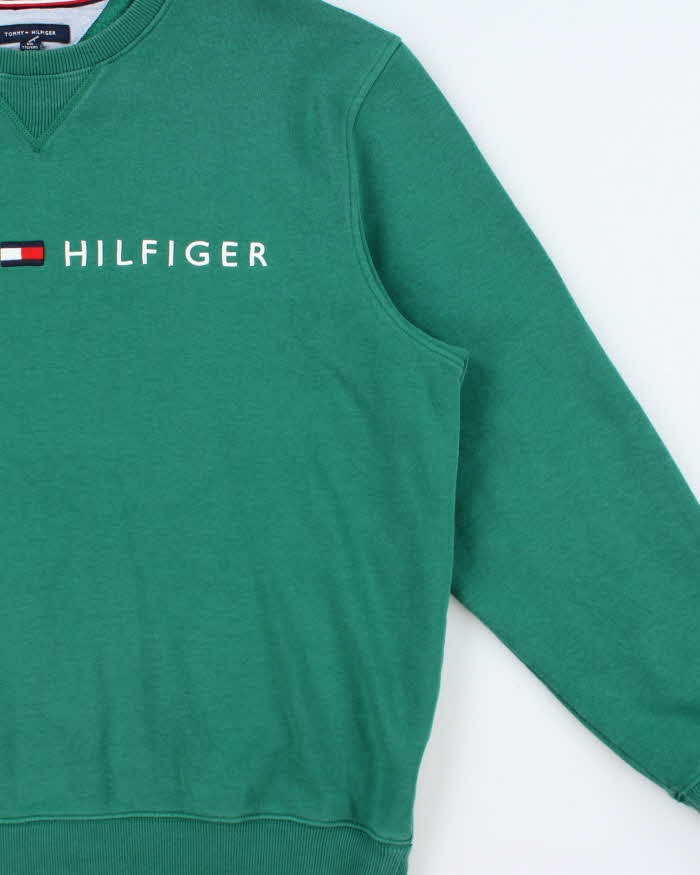 Vintage Tommy Hilfiger Embroidered Spell Out Crewneck Sweatshirt - XXL