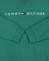 Vintage Tommy Hilfiger Embroidered Spell Out Crewneck Sweatshirt - XXL