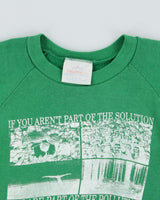 Vintage 1980s Healthknit Porkchop Prophecy Vegetarianism Campaign Made In USA Crewneck Sweatshirt - XL