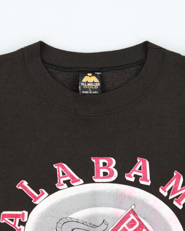 Vintage 1991 Thunder Island Made In USA Alabama Roll Tide American Football Crewneck Sweatshirt - L