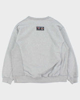 Vintage 1990s CCM Detroit Red Wings NHL Marl Grey Heavyweight Crewneck Sweatshirt - L