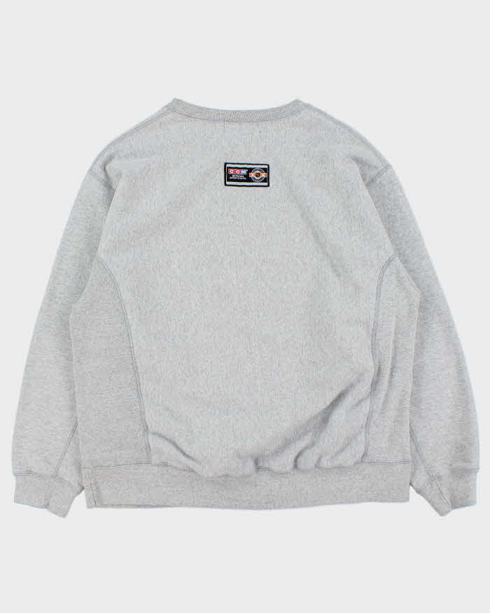 Vintage 1990s CCM Detroit Red Wings NHL Marl Grey Heavyweight Crewneck Sweatshirt - L