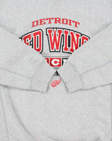 Vintage 1990s CCM Detroit Red Wings NHL Marl Grey Heavyweight Crewneck Sweatshirt - L