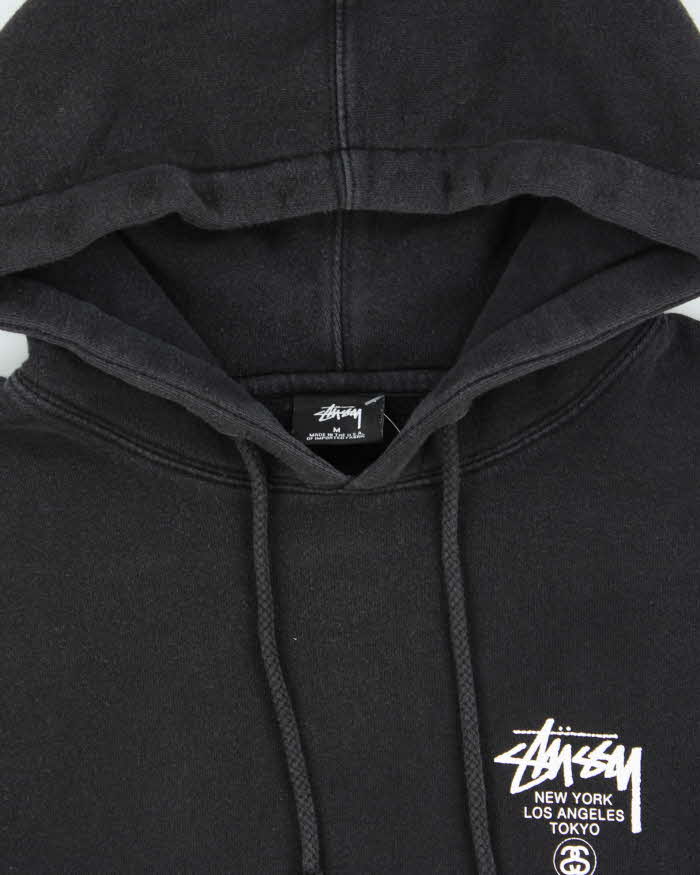 Vintage Stussy World Tour Made In USA Pullover Hoodie - M