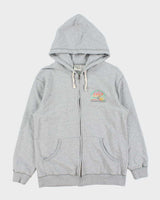 Vintage Y2K 00s Piko Hawaiian Chain Stitch Graphic Zip-Up Hoodie - M