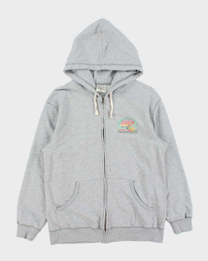 Vintage Y2K 00s Piko Hawaiian Chain Stitch Graphic Zip-Up Hoodie - M