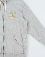 Vintage Y2K 00s Piko Hawaiian Chain Stitch Graphic Zip-Up Hoodie - M
