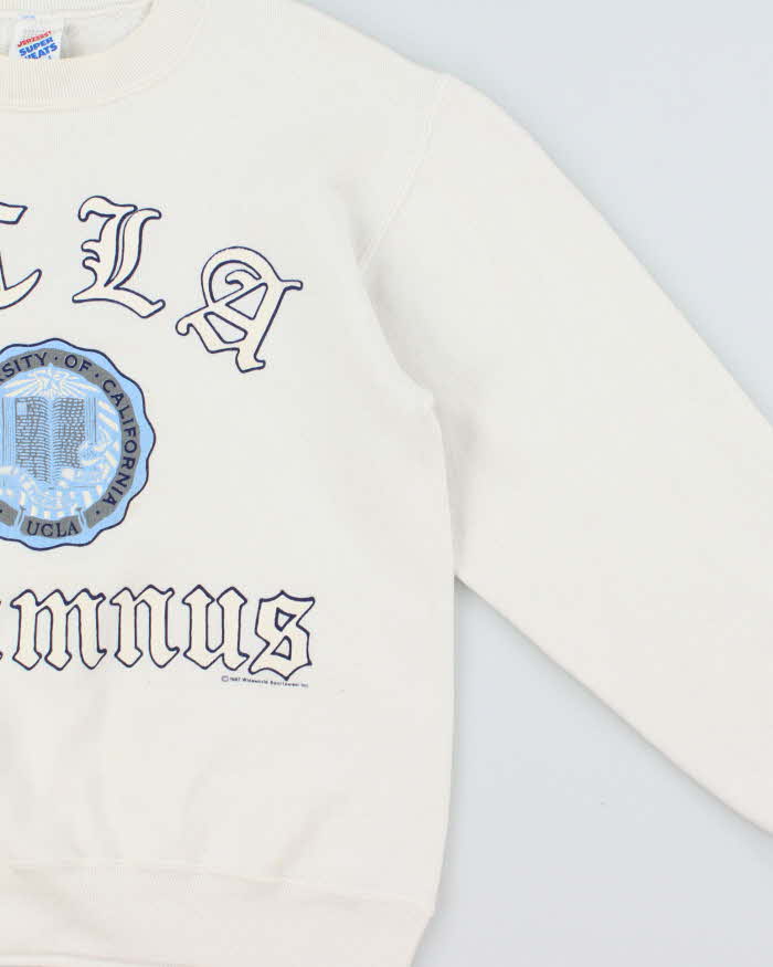 Vintage 1987 Wideworld Sportswear UCLA Jerzees Super Made In USA Crewneck Sweatshirt - S