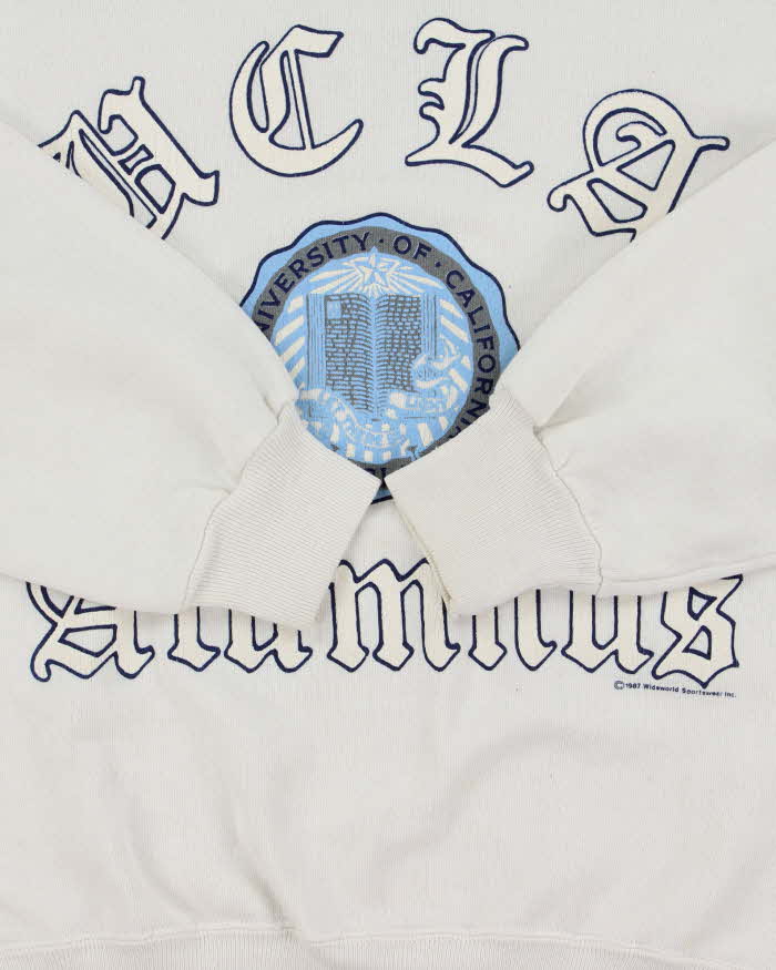 Vintage 1987 Wideworld Sportswear UCLA Jerzees Super Made In USA Crewneck Sweatshirt - S