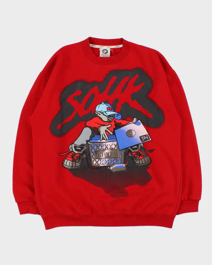 Vintage 1990s SOHK Hip Hip Made In USA Crewneck Sweatshirt - XL