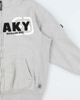 Vintage Y2K 00s Massive 808 Japan Freaky Heavyweight Zip-Up Hoodie - XL