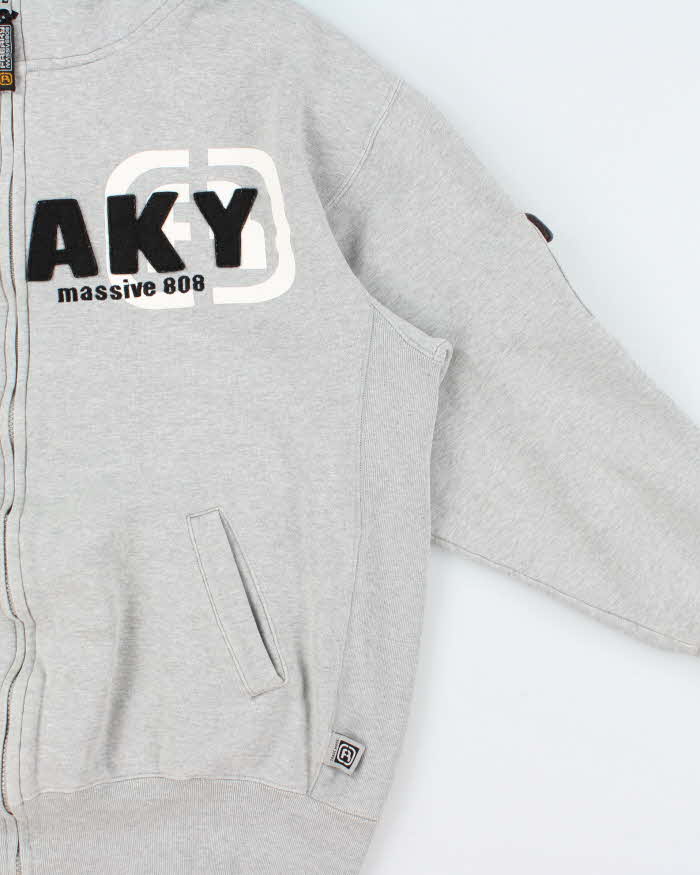 Vintage Y2K 00s Massive 808 Japan Freaky Heavyweight Zip-Up Hoodie - XL