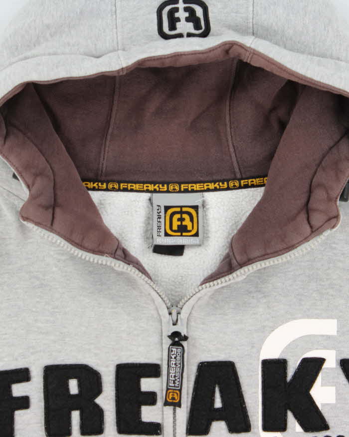 Vintage Y2K 00s Massive 808 Japan Freaky Heavyweight Zip-Up Hoodie - XL