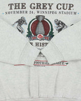 Vintage 1991 Grey Cup CFL Marl Grey Crewneck Sweatshirt - L