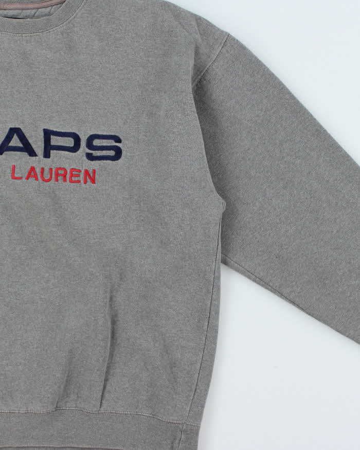 Vintage 1990s Ralph Lauren Chaps Embroidered Oversized Crewneck Sweatshirt - S