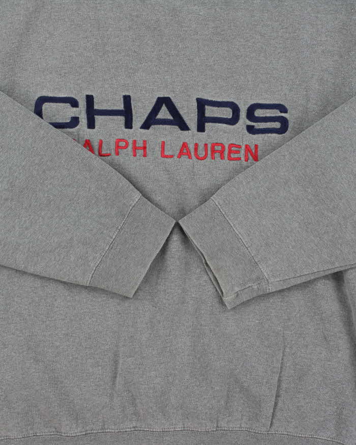 Vintage 1990s Ralph Lauren Chaps Embroidered Oversized Crewneck Sweatshirt - S