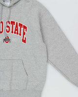 Vintage Y2K 00s Champion Ohio State Marl Grey Pullover Hoodie  - L