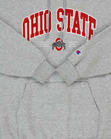 Vintage Y2K 00s Champion Ohio State Marl Grey Pullover Hoodie  - L
