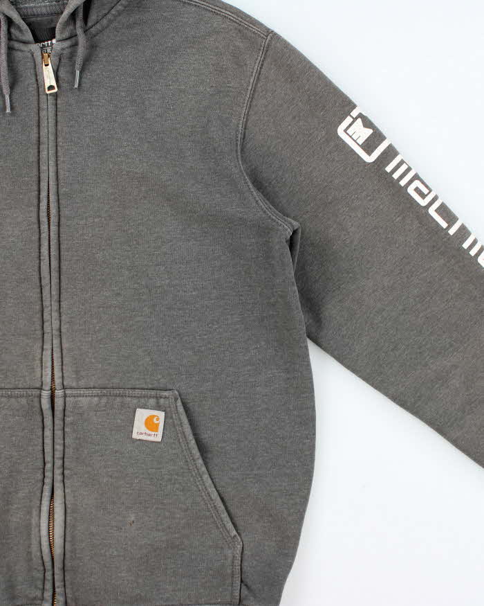 Vintage Carhartt Fleece Lined Loose Fit Full-Zip Hoodie - M