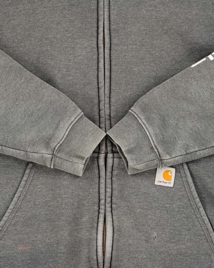 Vintage Carhartt Fleece Lined Loose Fit Full-Zip Hoodie - M