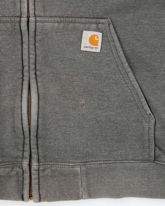 Vintage Carhartt Fleece Lined Loose Fit Full-Zip Hoodie - M