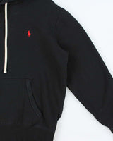Vintage Polo Ralph Lauren Fleece Lined Pullover Hoodie - S