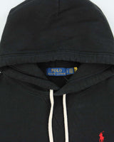 Vintage Polo Ralph Lauren Fleece Lined Pullover Hoodie - S