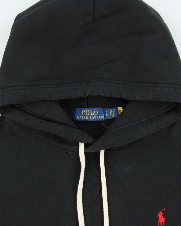 Vintage Polo Ralph Lauren Fleece Lined Pullover Hoodie - S
