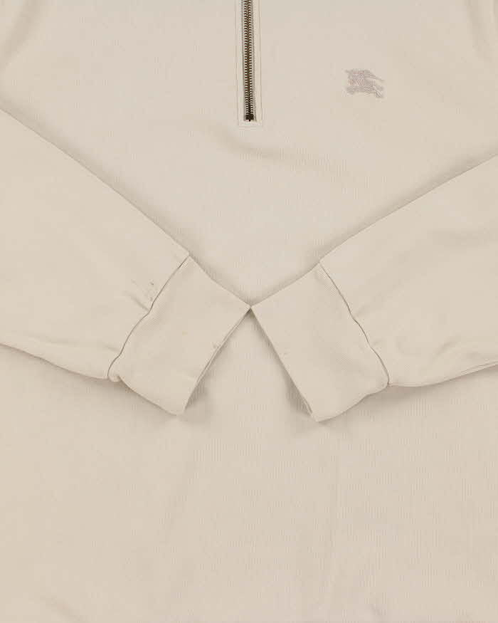 Vintage Y2K 00s Burberry Brit Classic Quarter-Zip Sweatshirt - XL