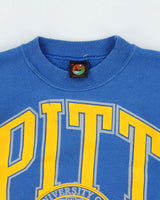 Vintage 1990s Pittsburgh Panthers Varsity Made In USA Short-Sleeve Crewneck Sweatshirt - M