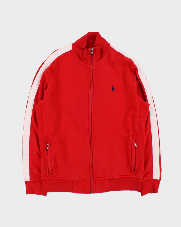 Vintage Y2K 00s Polo Ralph Lauren Striped Zip-Up Track Sweatshirt - M