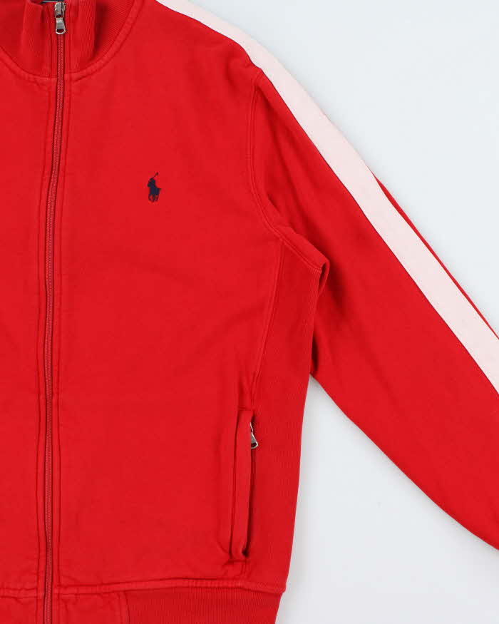 Vintage Y2K 00s Polo Ralph Lauren Striped Zip-Up Track Sweatshirt - M