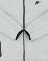 2024 Nike Tech Fleece Marl Grey Zip Up Hoodie - XXL