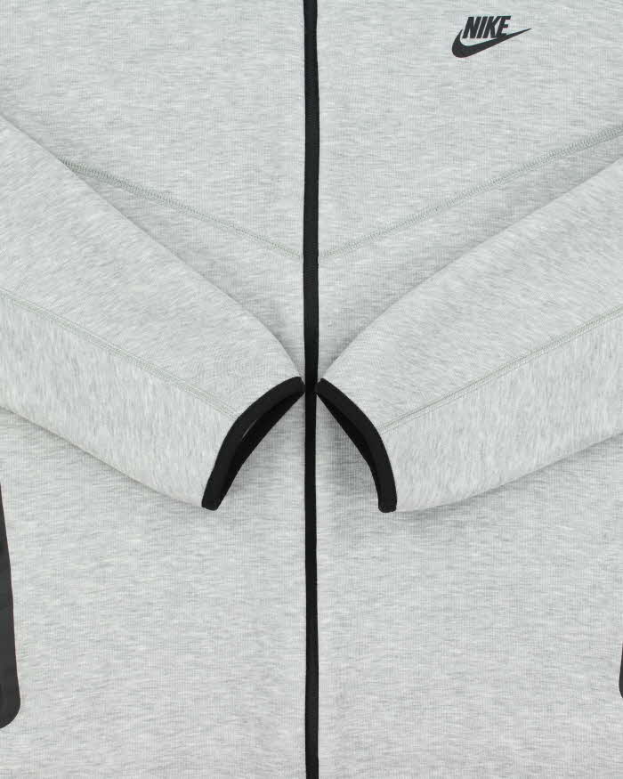 2024 Nike Tech Fleece Marl Grey Zip Up Hoodie - XXL