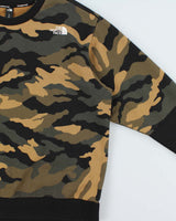 The North Face Camouflage Oversized Sweatshirt - L