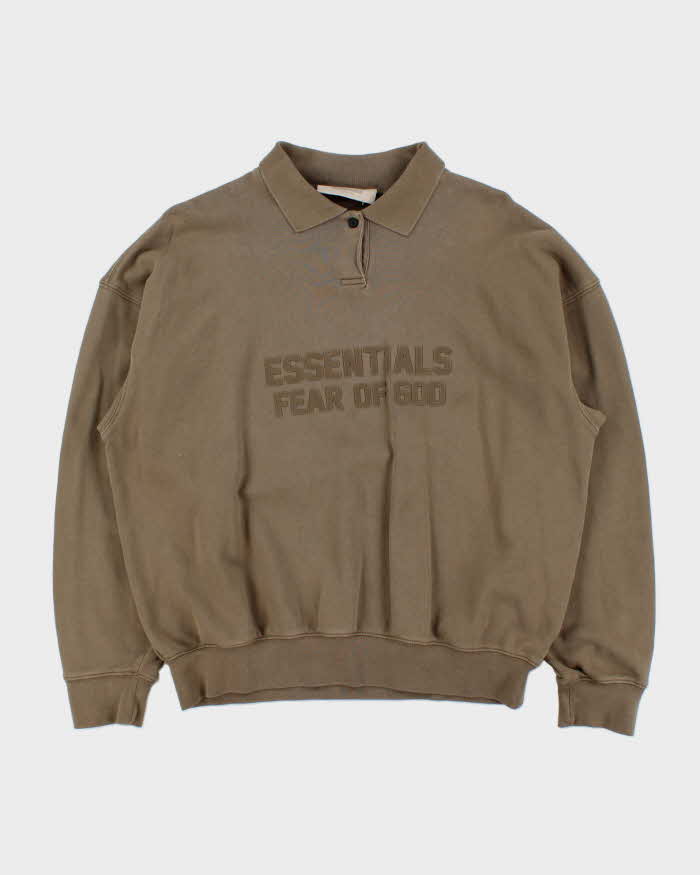 Essentials Collared Boxy Sweatshirt - S