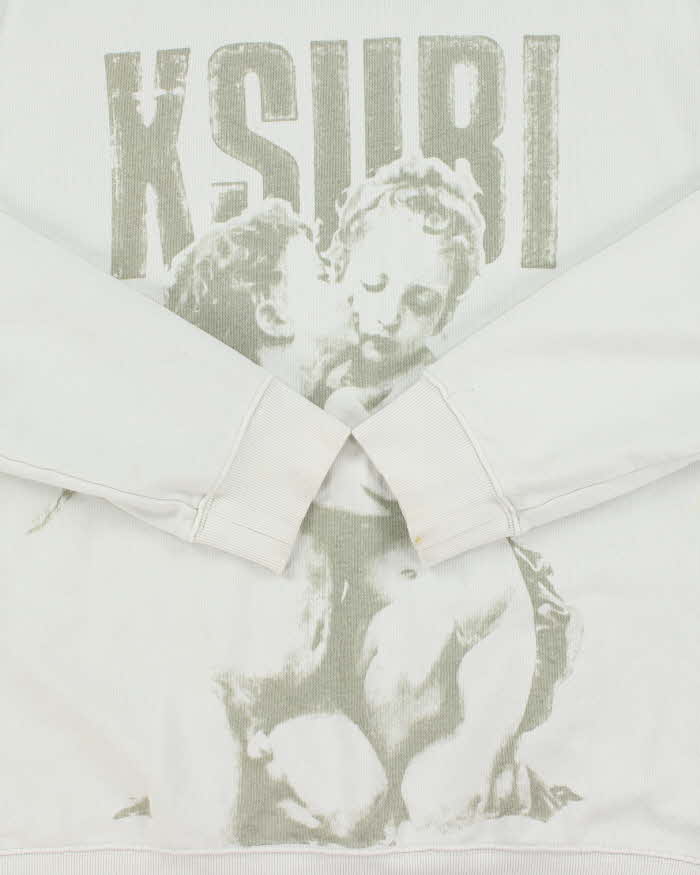 Ksubi High Lovers Cherub Heavyweight Oversized Crewneck Sweatshirt - L