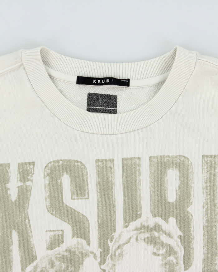 Ksubi High Lovers Cherub Heavyweight Oversized Crewneck Sweatshirt - L