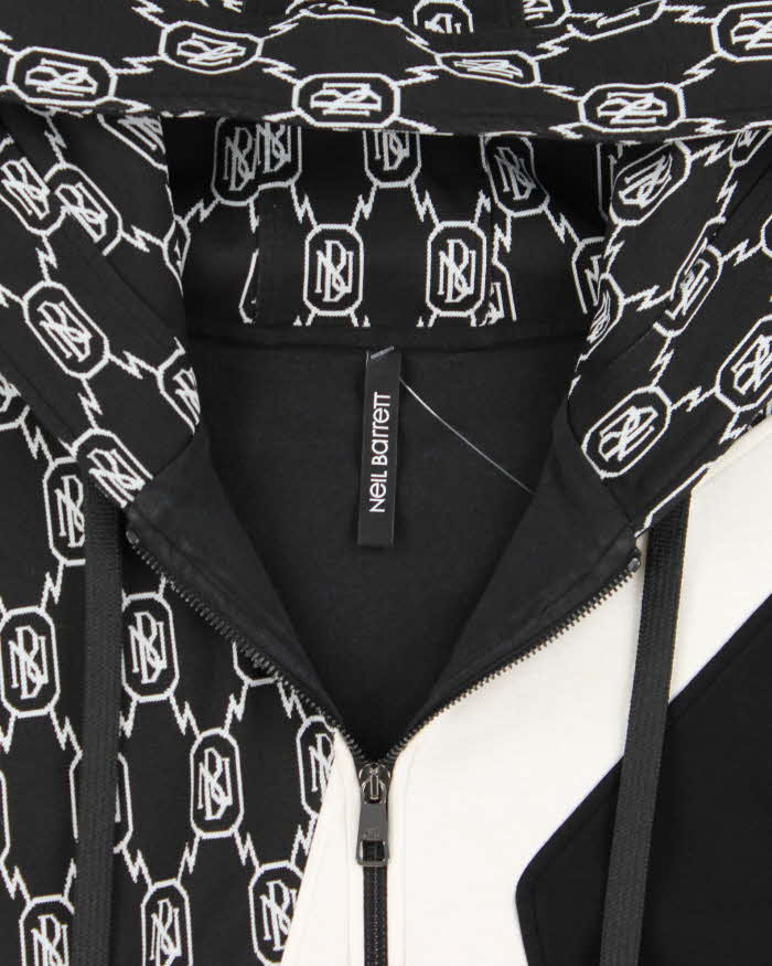 Neil Barrett SS20 Zip-up Easy Fit Heavyweight Hoodie - M
