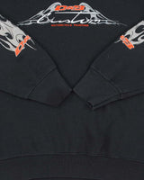 Vintage 1990s D&amp;B Custom Motorcycle Flame Crewneck Sweatshirt - M