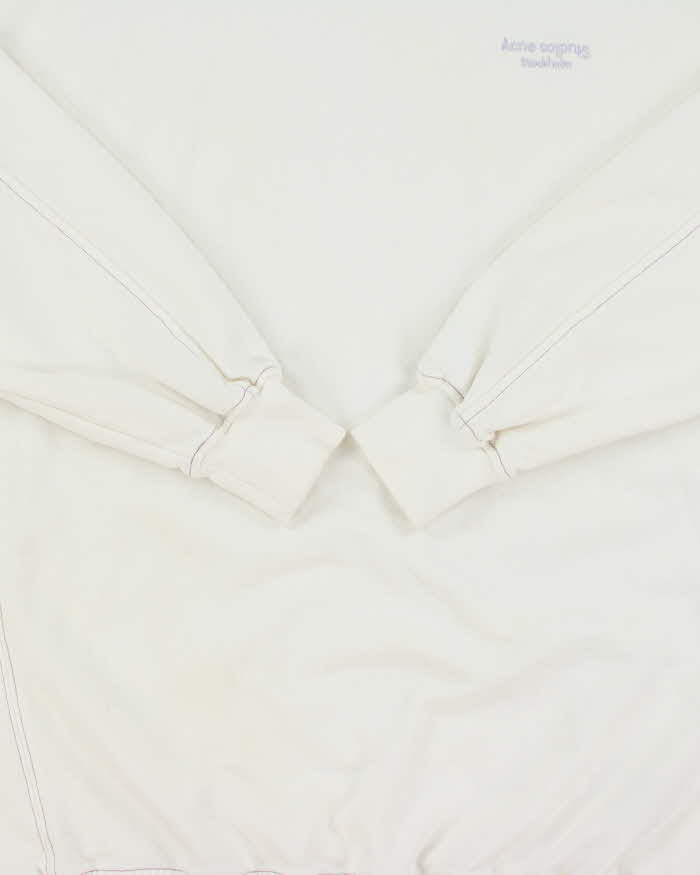 AW2020 Acne Studios Contrast Stitch Heavyweight Oversized Crewneck Sweatshirt - XS