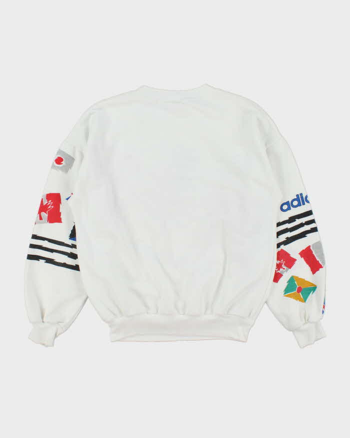 Vintage 1976 Montreal Olympics Adidas Originals PrivaSport Made In Canada Boxy Crewneck Sweatshirt - L