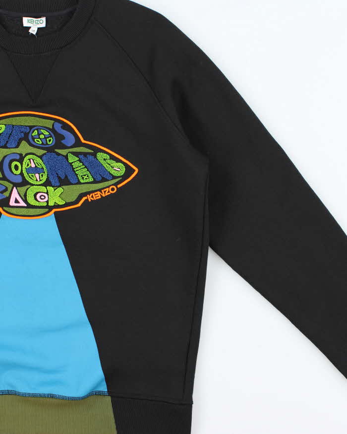 Kenzo UFO Textured Crewneck Sweatshirt - M