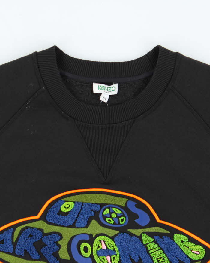 Kenzo UFO Textured Crewneck Sweatshirt - M