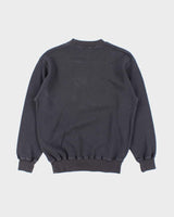 Vintage 1990s Burberry Embroidered Nova Check Crest Crewneck Sweatshirt - S