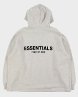 Essentials Fear Of God Marl Grey Heavyweight Oversized Boxy Pullover Hoodie - M