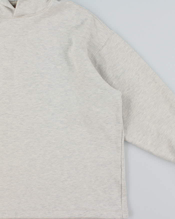 Essentials Fear Of God Marl Grey Heavyweight Oversized Boxy Pullover Hoodie - M